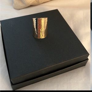 James Michelle Hammered cuff ring